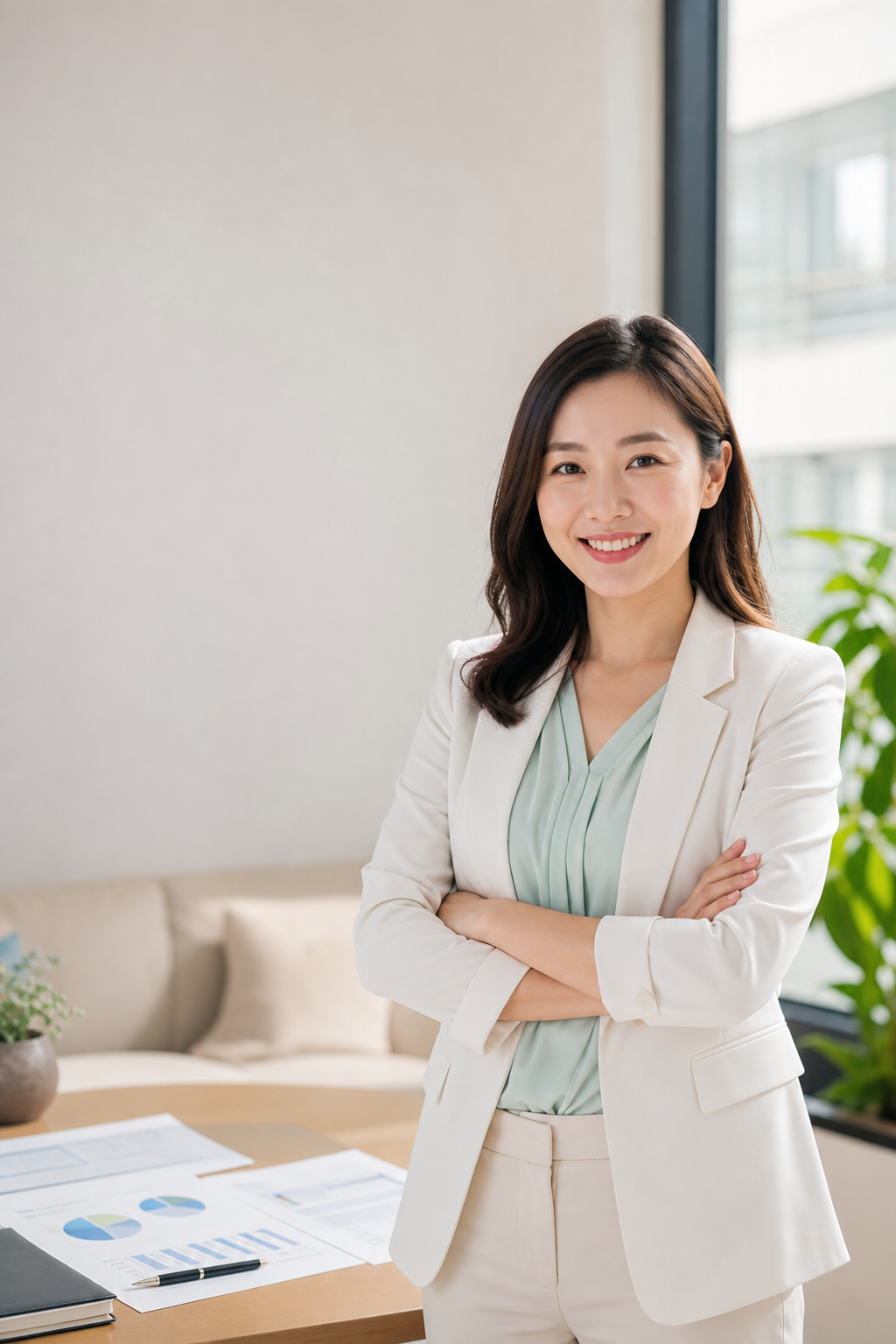 安信貸女性理財顧問形象